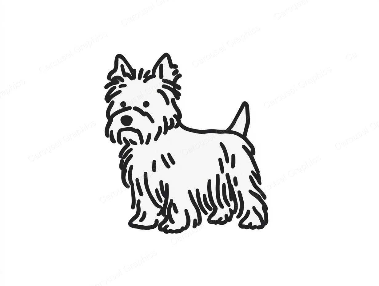 Yorkie Vector Graphic preview