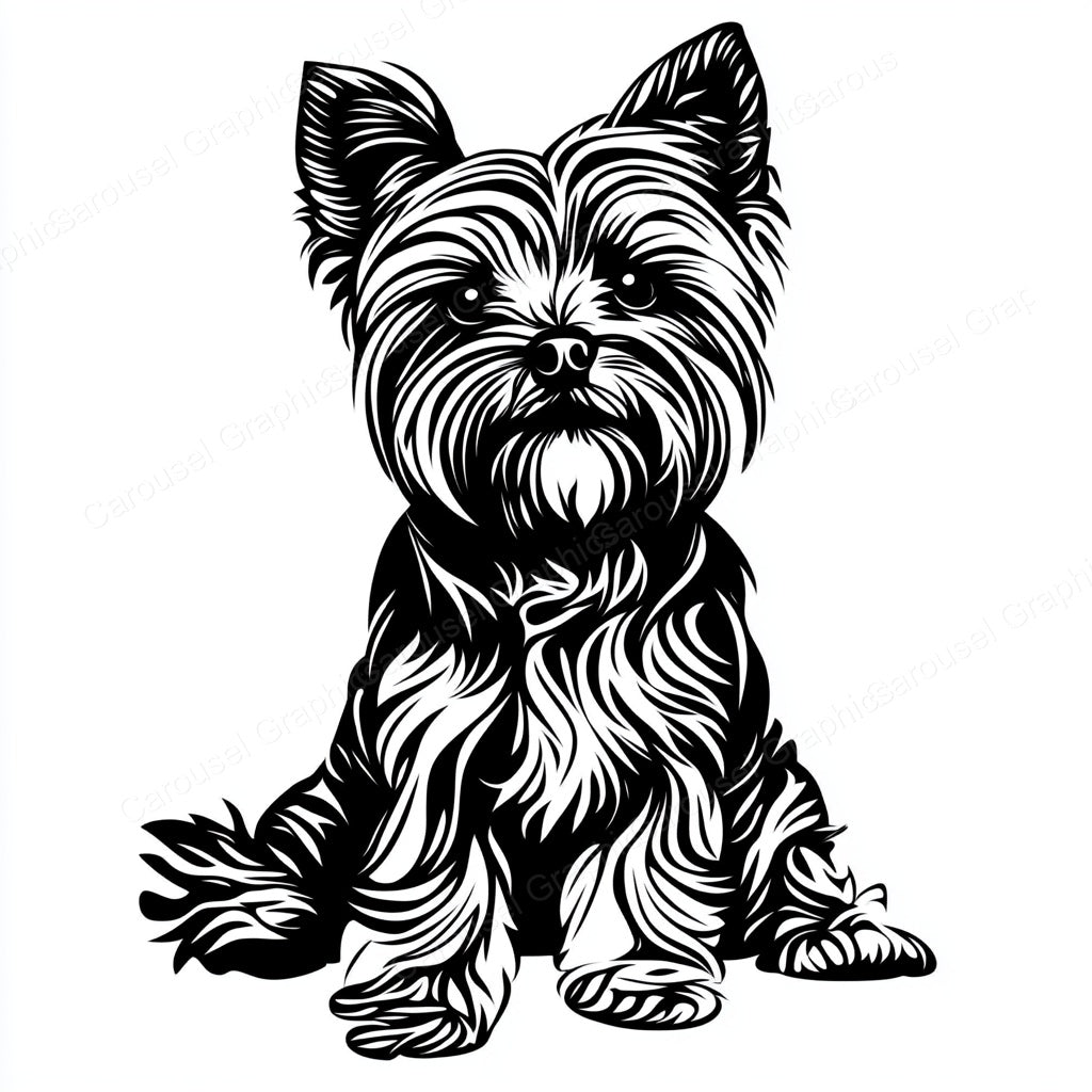 Yorkie Vector Graphic preview