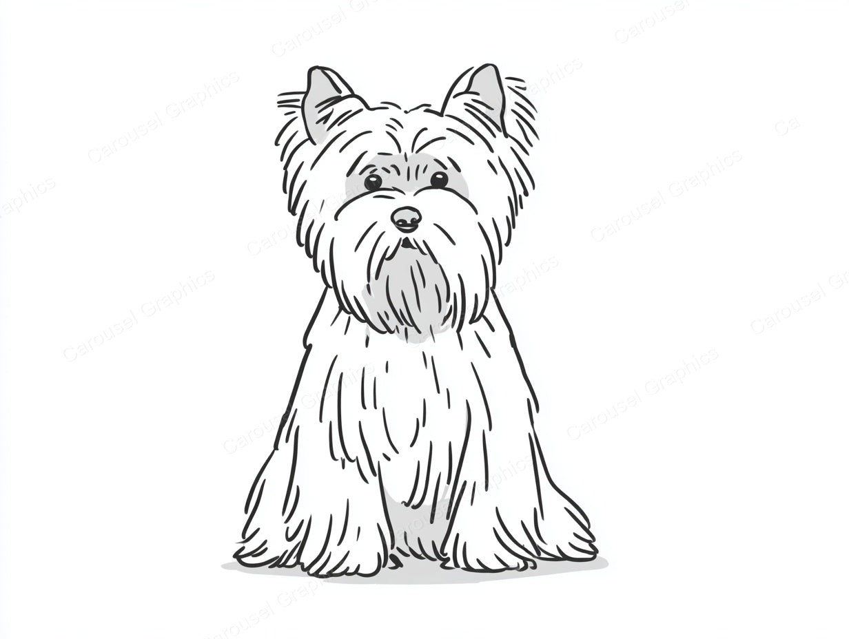 Yorkie Vector Graphic preview