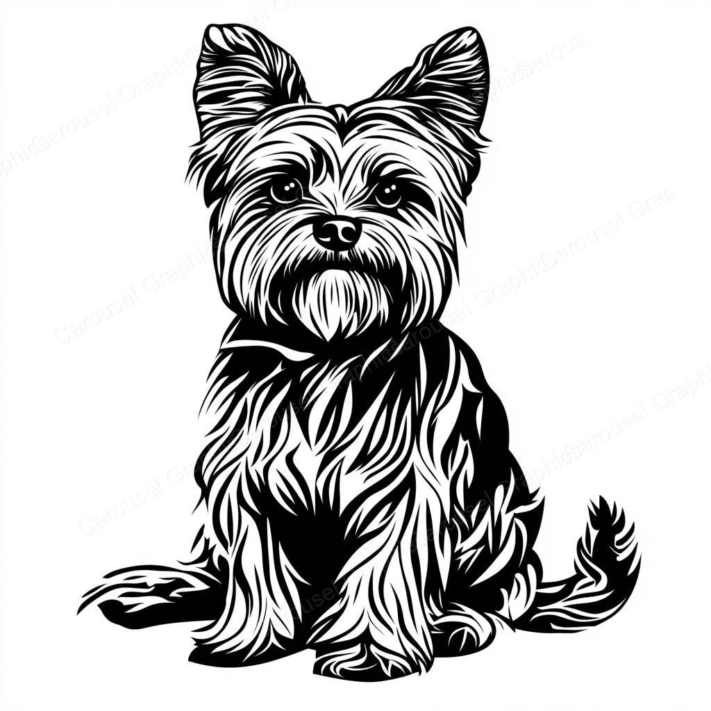 Yorkie Vector Graphic preview