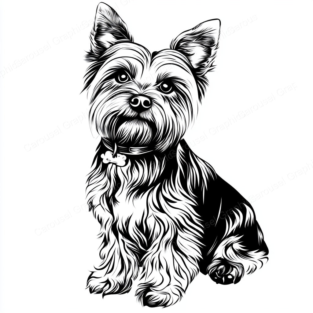 Yorkie Vector Graphic preview