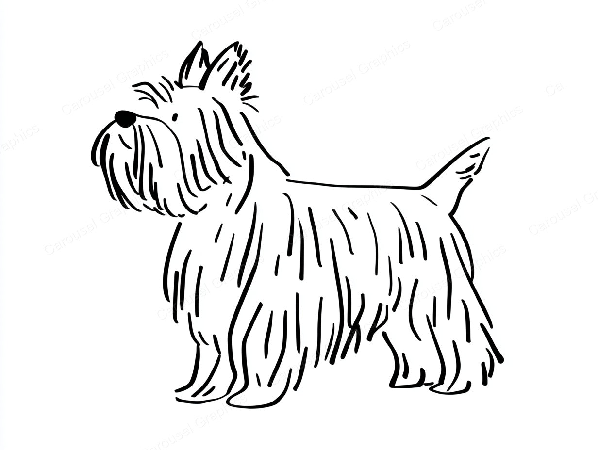 Yorkie Vector Graphic preview