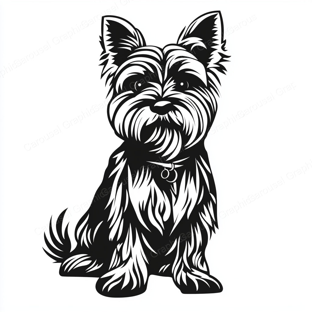 Yorkie Vector Graphic preview