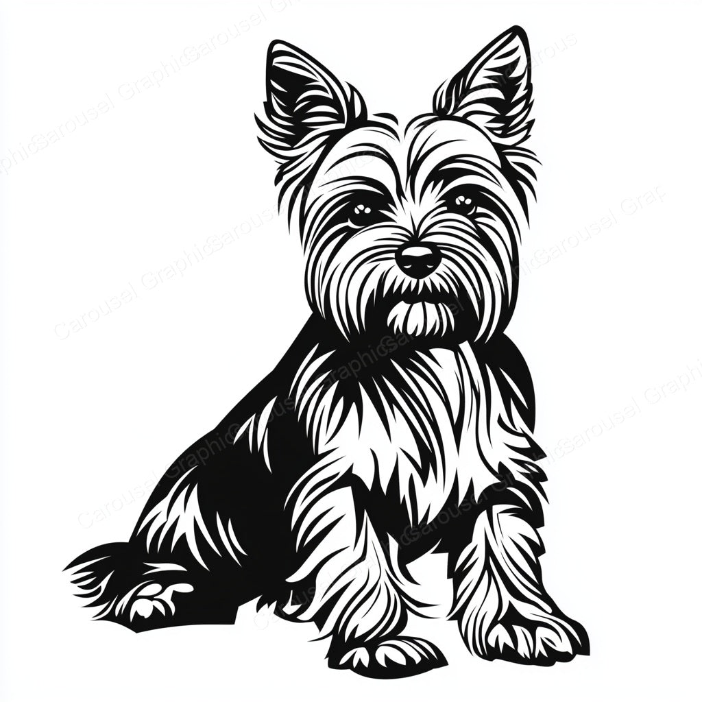 Yorkie Vector Graphic preview