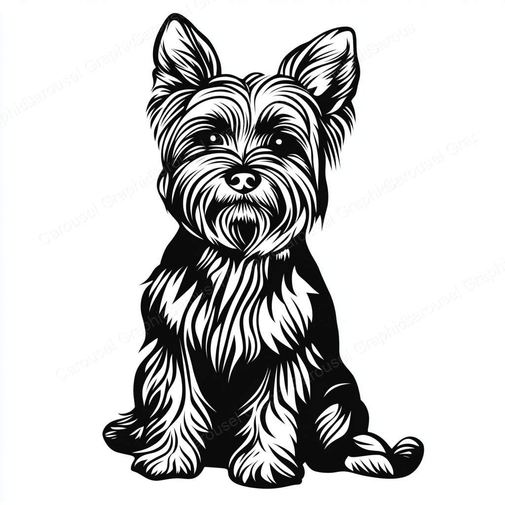 Yorkie Vector Graphic preview
