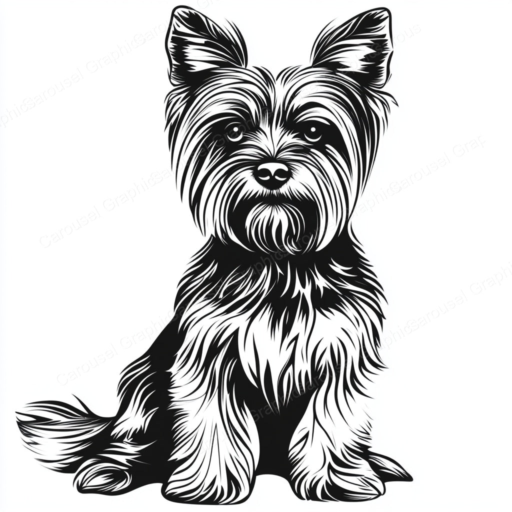 Yorkie Vector Graphic preview