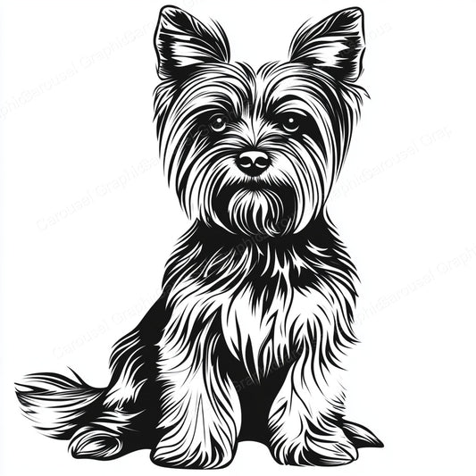 Yorkie Vector Graphic preview