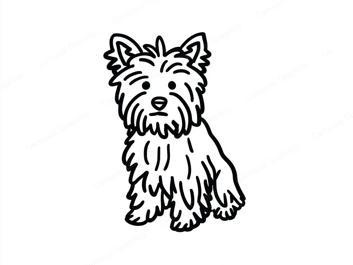 Yorkie Vector Graphic preview
