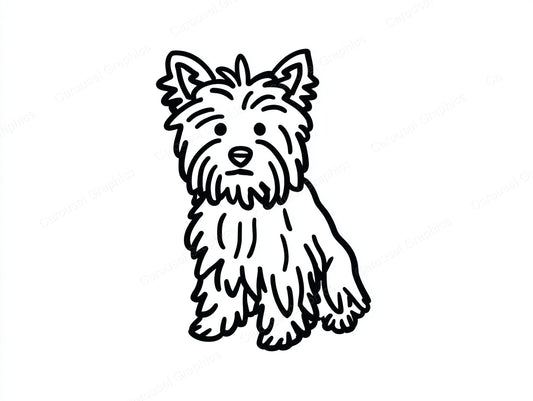 Yorkie Vector Graphic preview