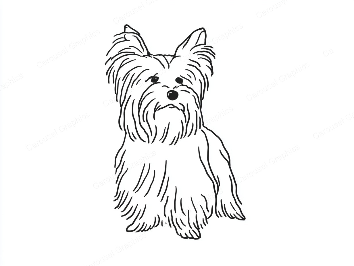 Yorkie Vector Graphic preview