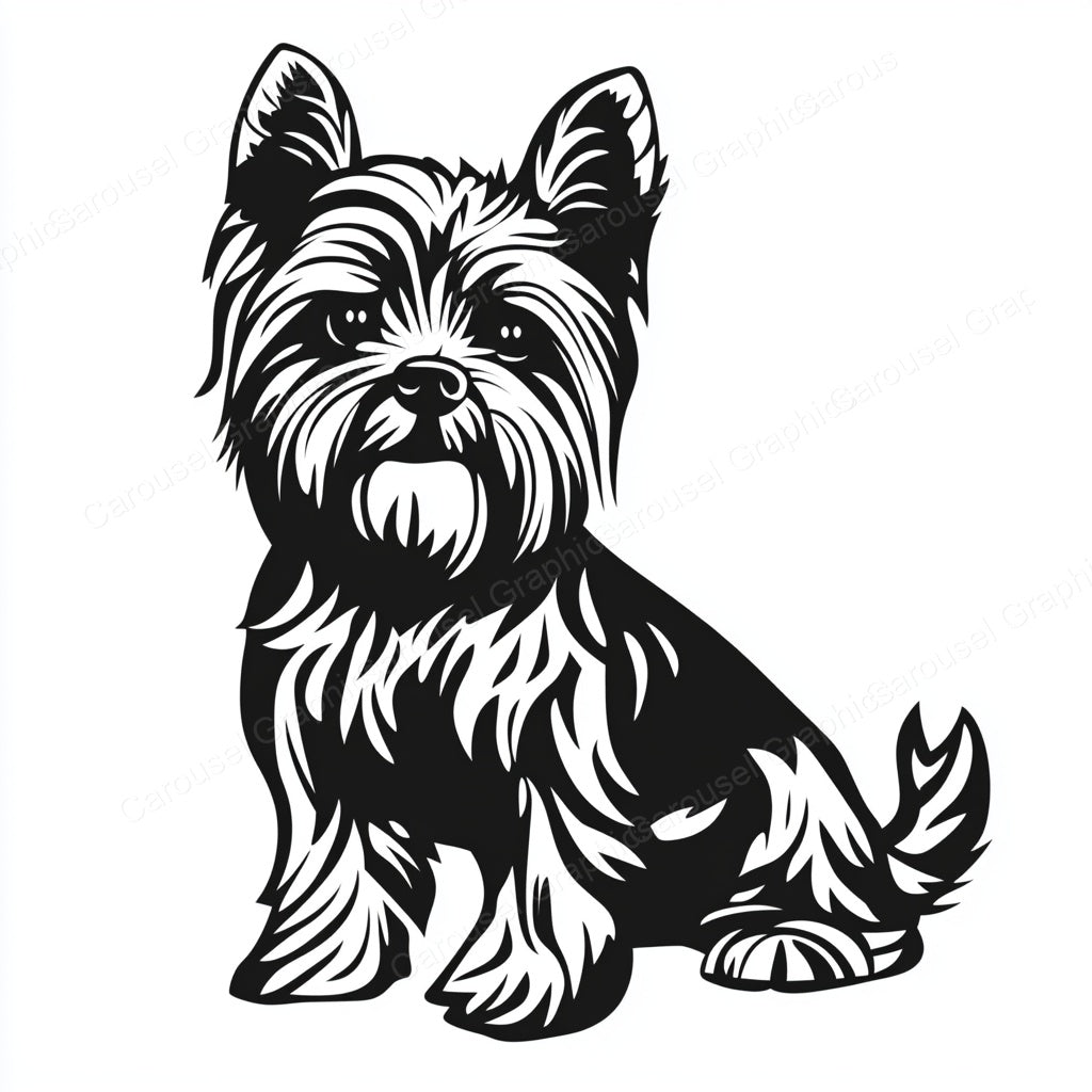 Yorkie Vector Graphic preview