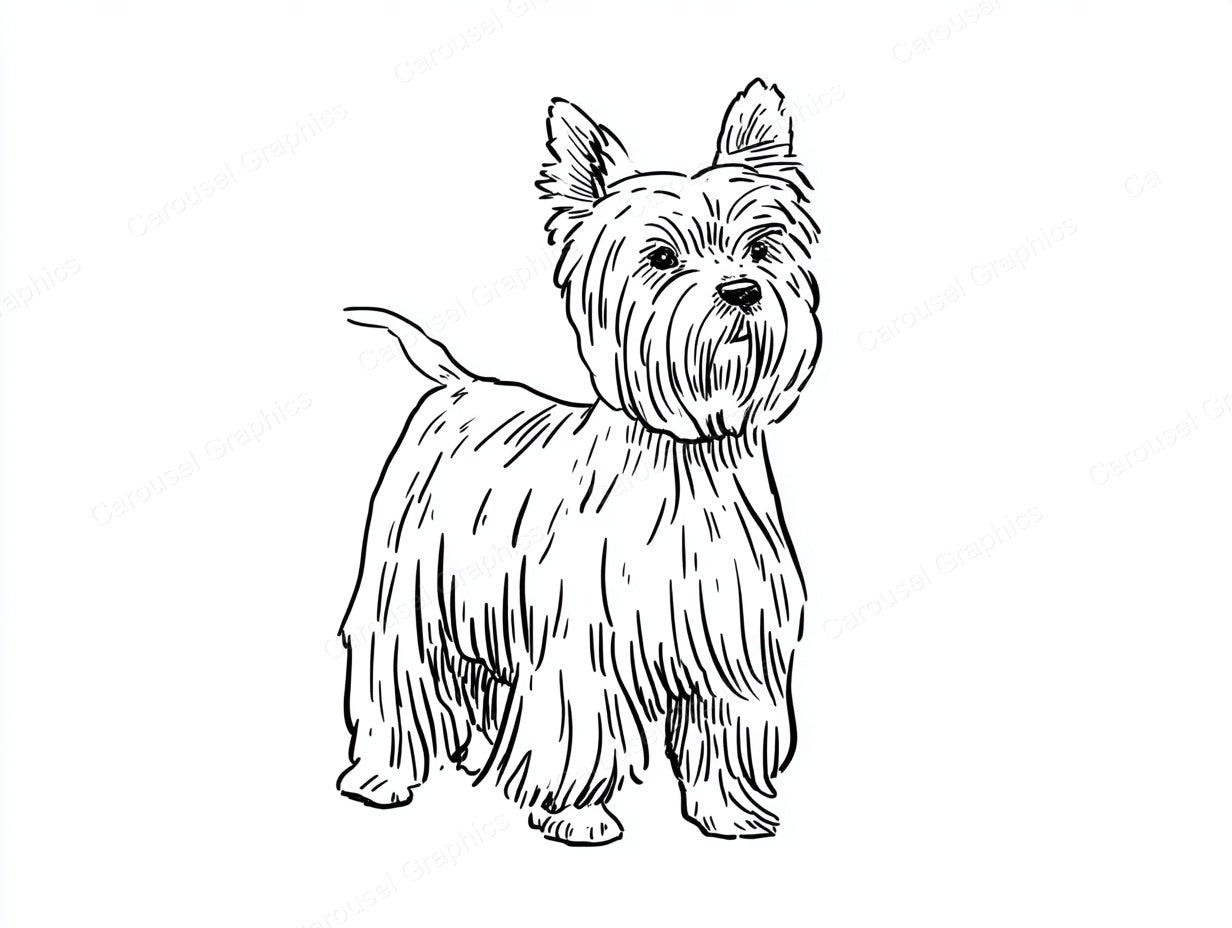 Yorkie Vector Graphic preview