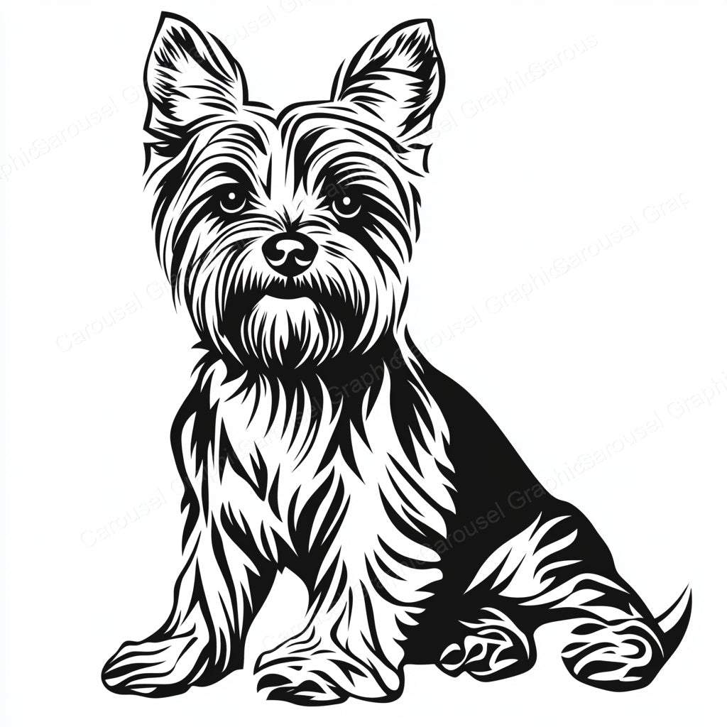 Yorkie Vector Graphic preview