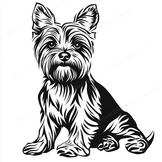 Yorkie Vector Graphic preview