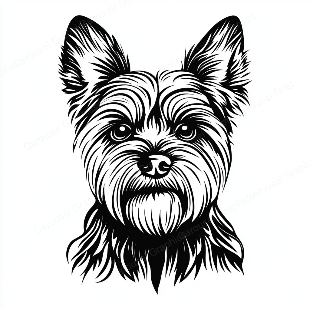 Yorkie Vector Graphic preview
