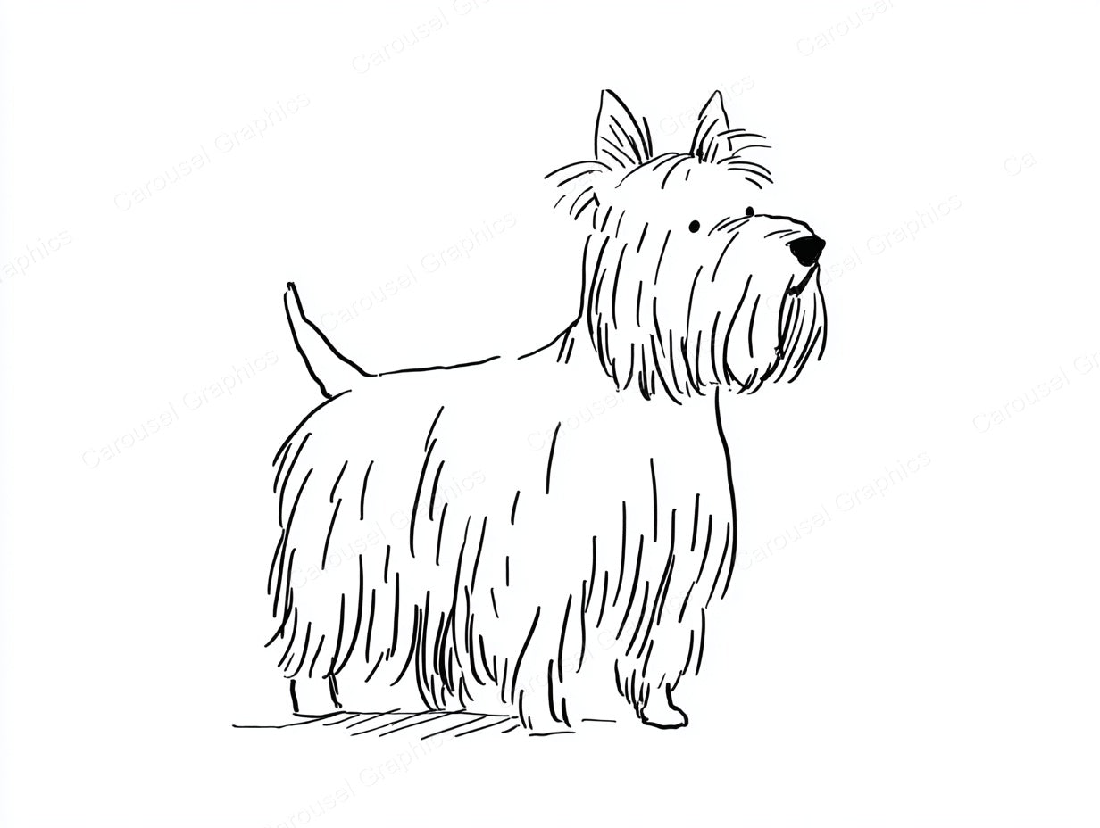 Yorkie Vector Graphic preview