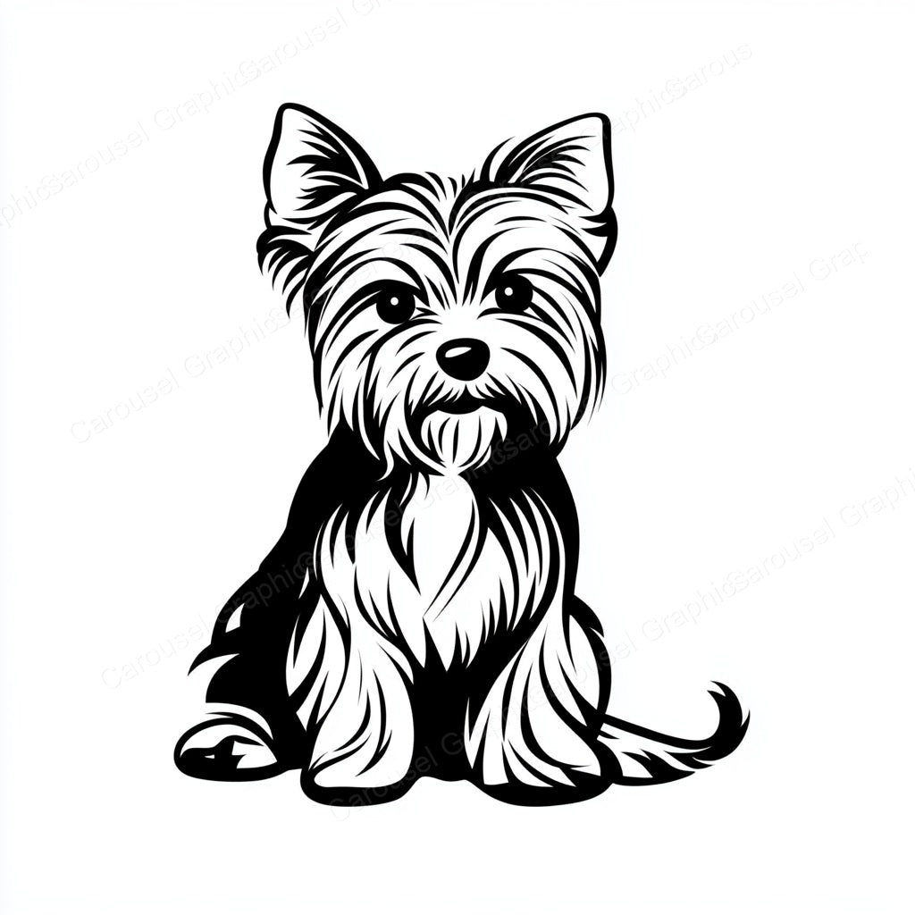 Yorkie Vector Graphic preview