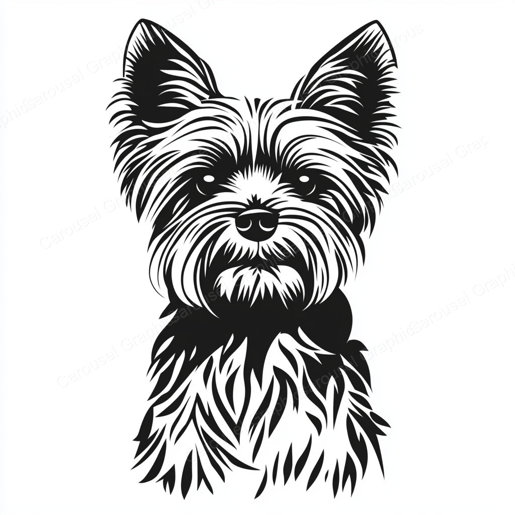 Yorkie Vector Graphic preview
