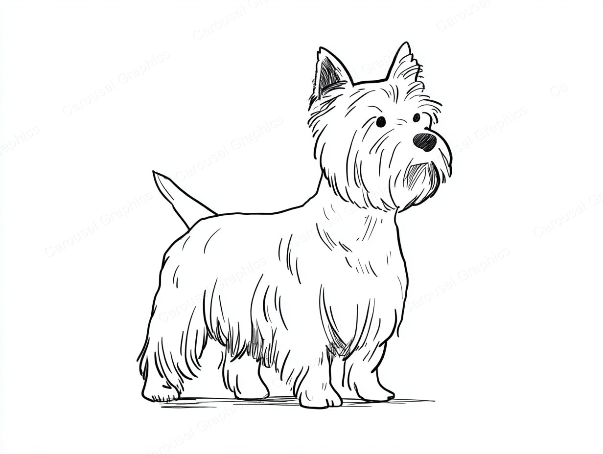 Yorkie Vector Graphic preview