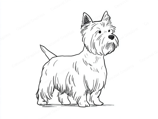 Yorkie Vector Graphic preview
