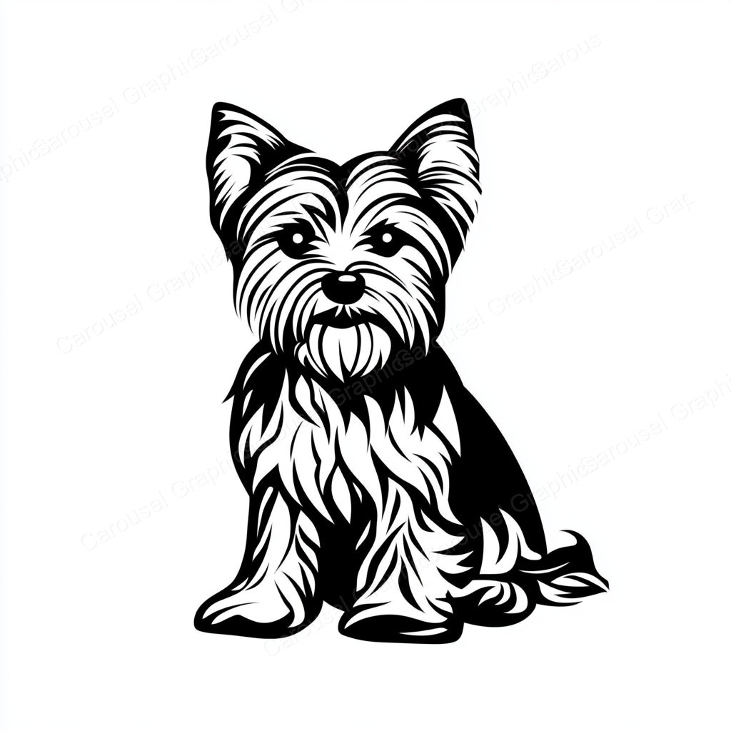 Yorkie Vector Graphic preview