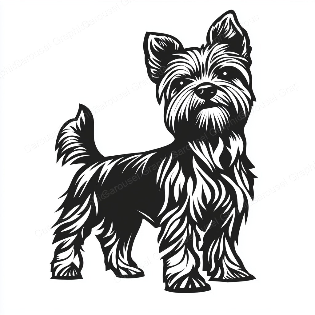 Yorkie Vector Graphic preview