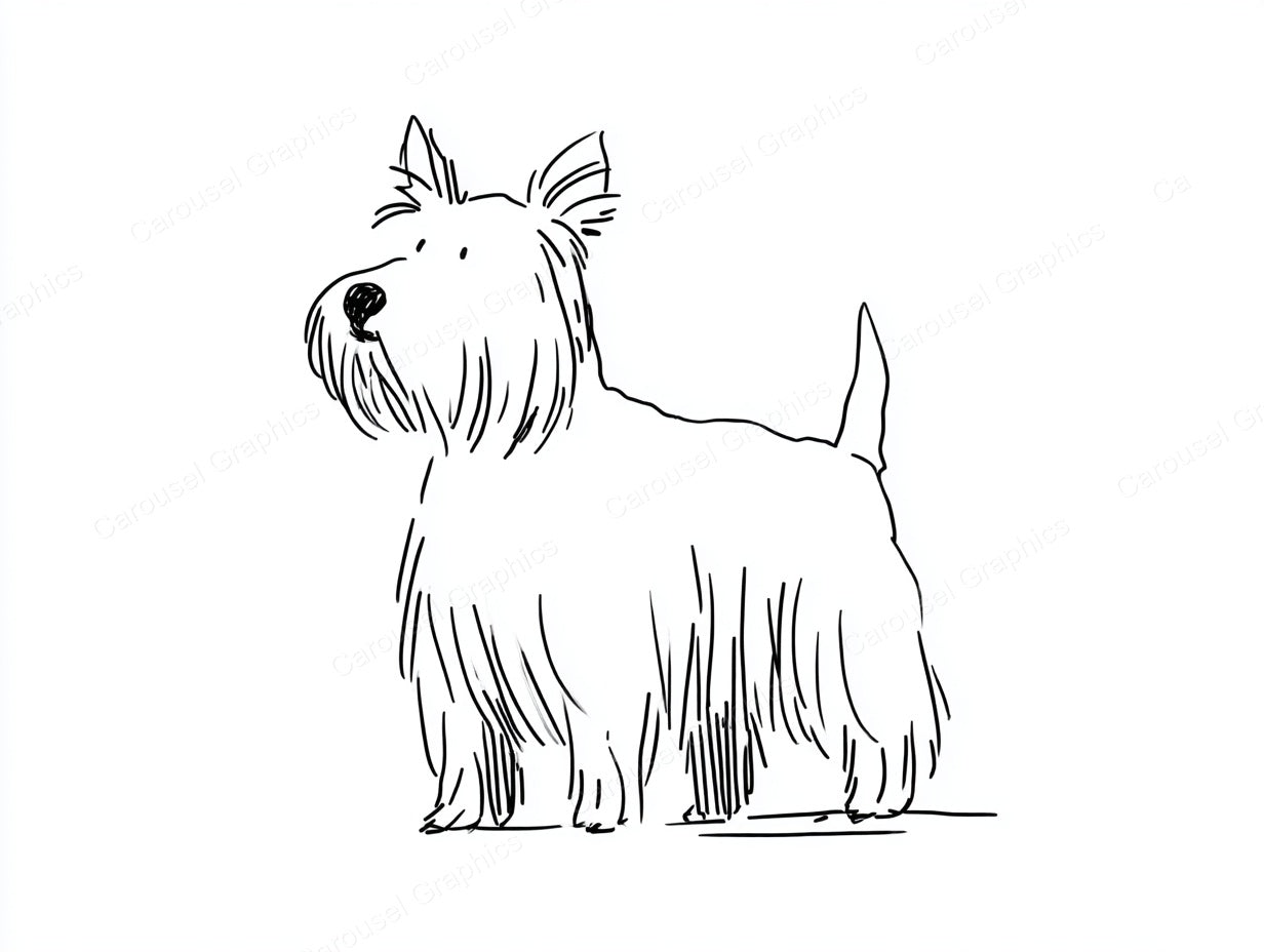 Yorkie Vector Graphic preview