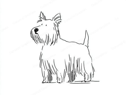 Yorkie Vector Graphic preview