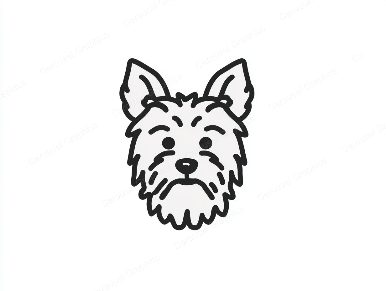Yorkie Vector Graphic preview