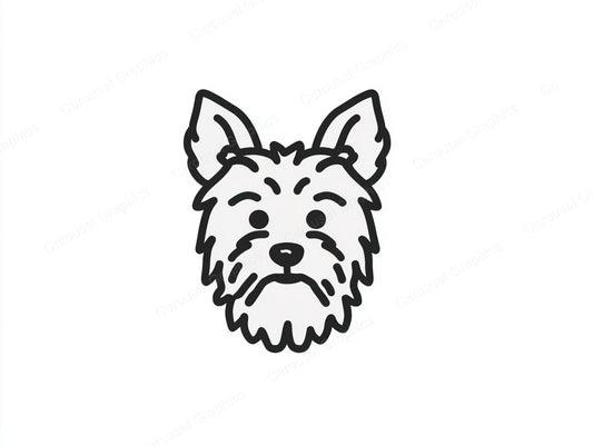 Yorkie Vector Graphic preview