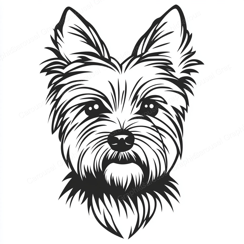 Yorkie Vector Graphic preview