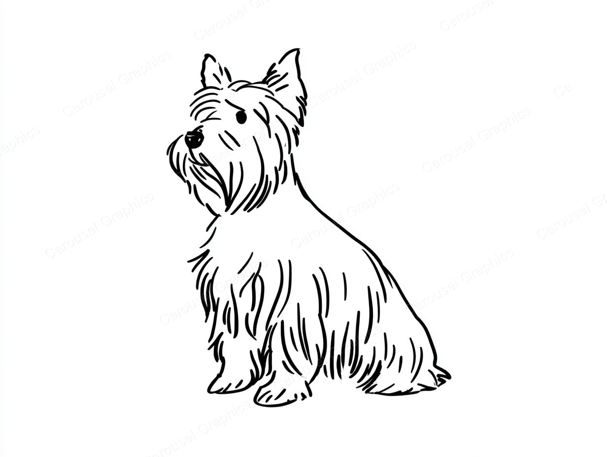 Yorkie Vector Graphic preview