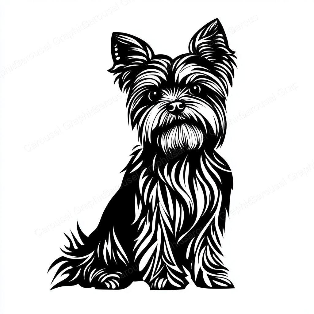 Yorkie Vector Graphic preview