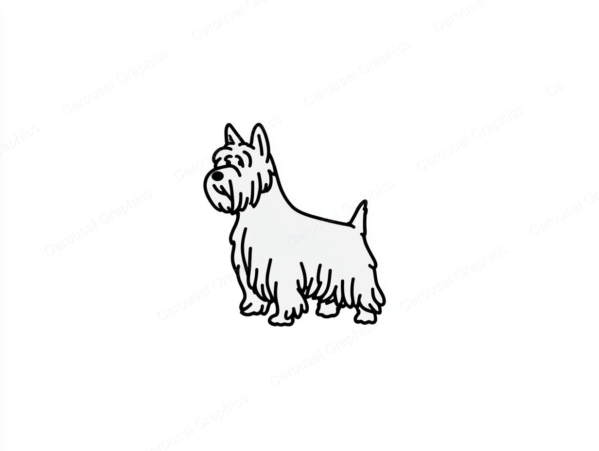 Yorkie Vector Graphic preview