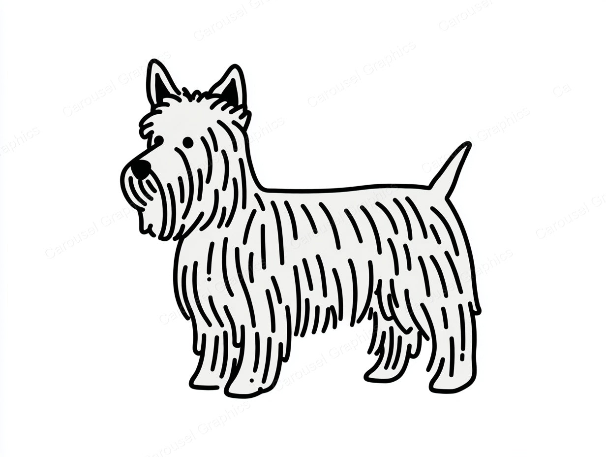 Yorkie Vector Graphic preview