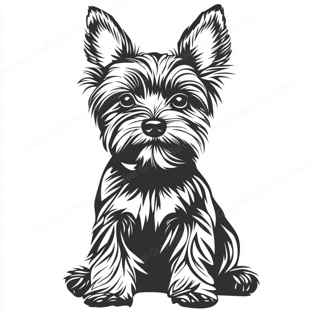 Yorkie Vector Graphic preview