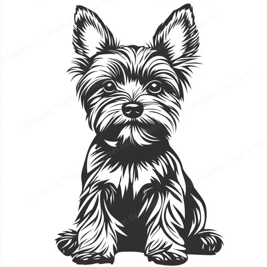 Yorkie Vector Graphic preview