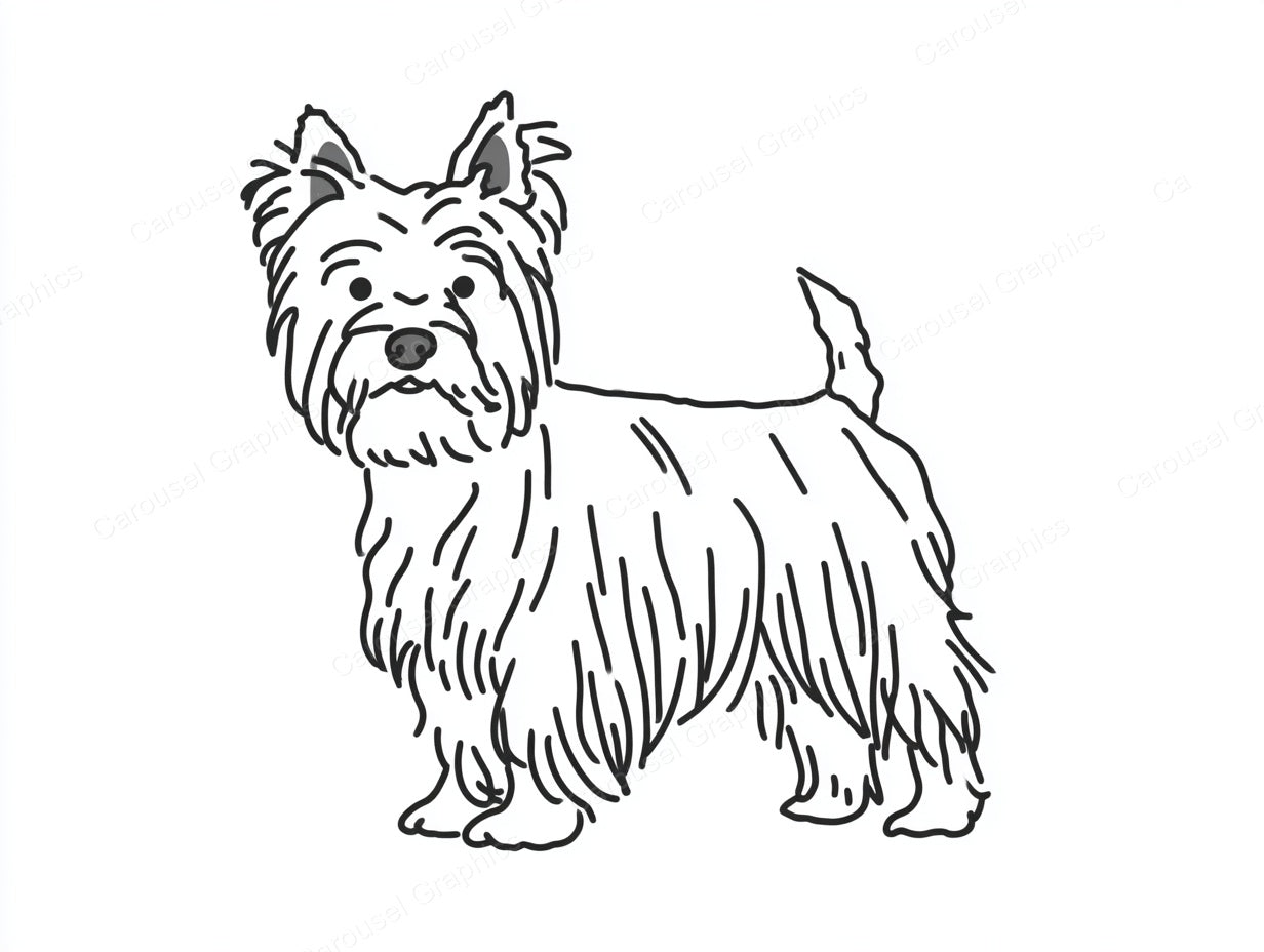 Yorkie Vector Graphic preview