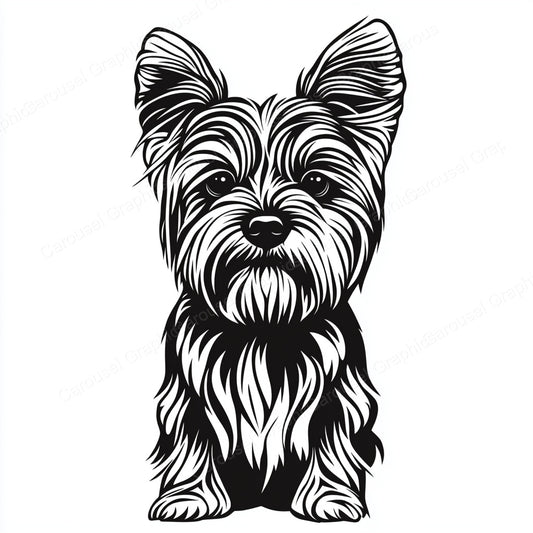 Yorkie Vector Graphic preview