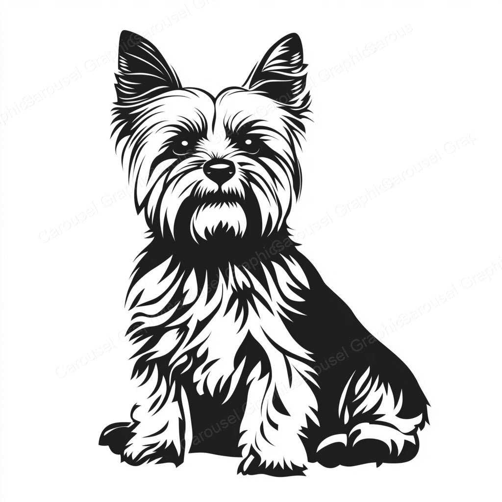 Yorkie Vector Graphic preview