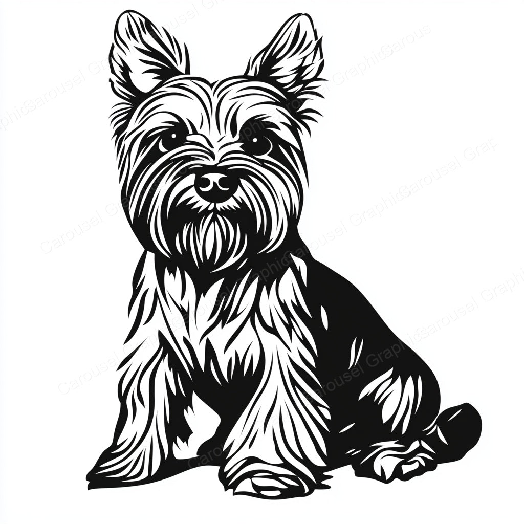 Yorkie Vector Graphic preview