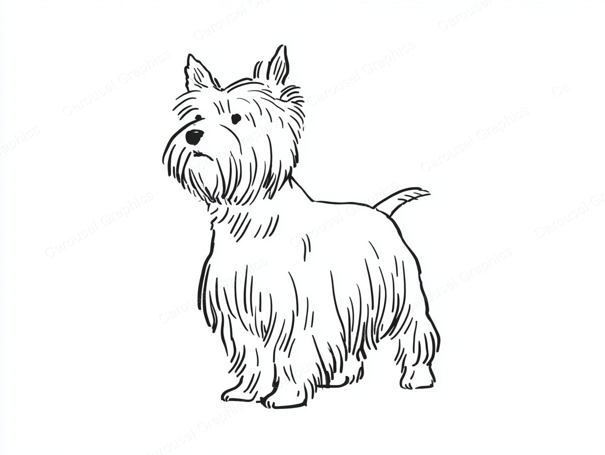 Yorkie Vector Graphic preview