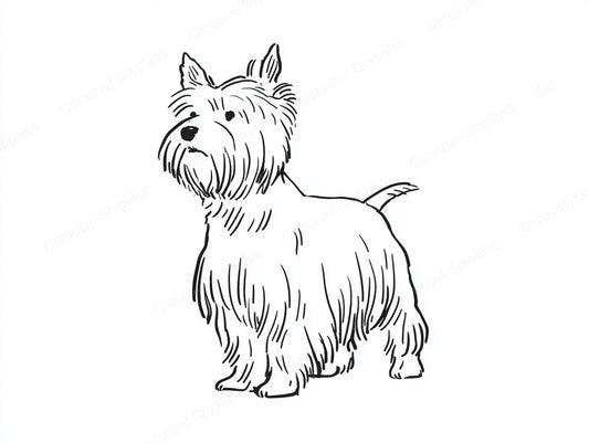 Yorkie Vector Graphic preview