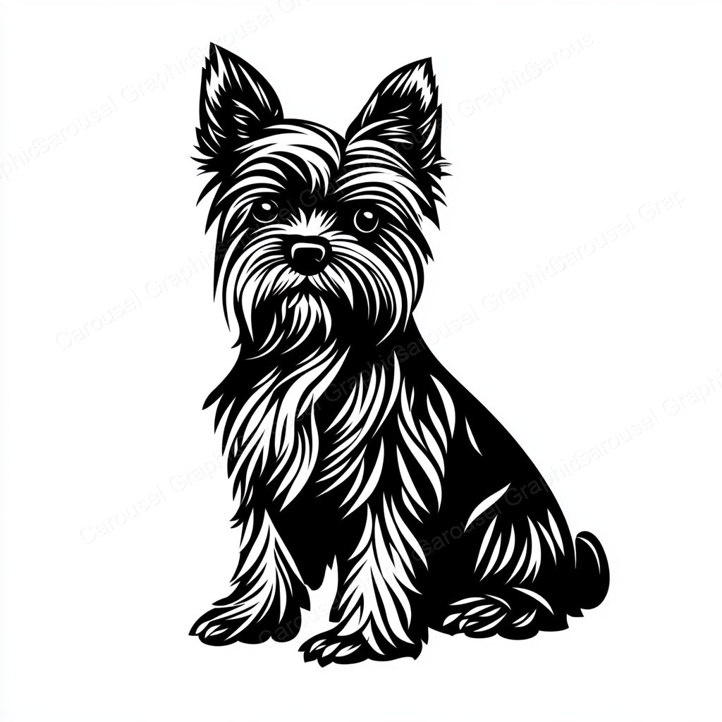 Yorkie Vector Graphic preview