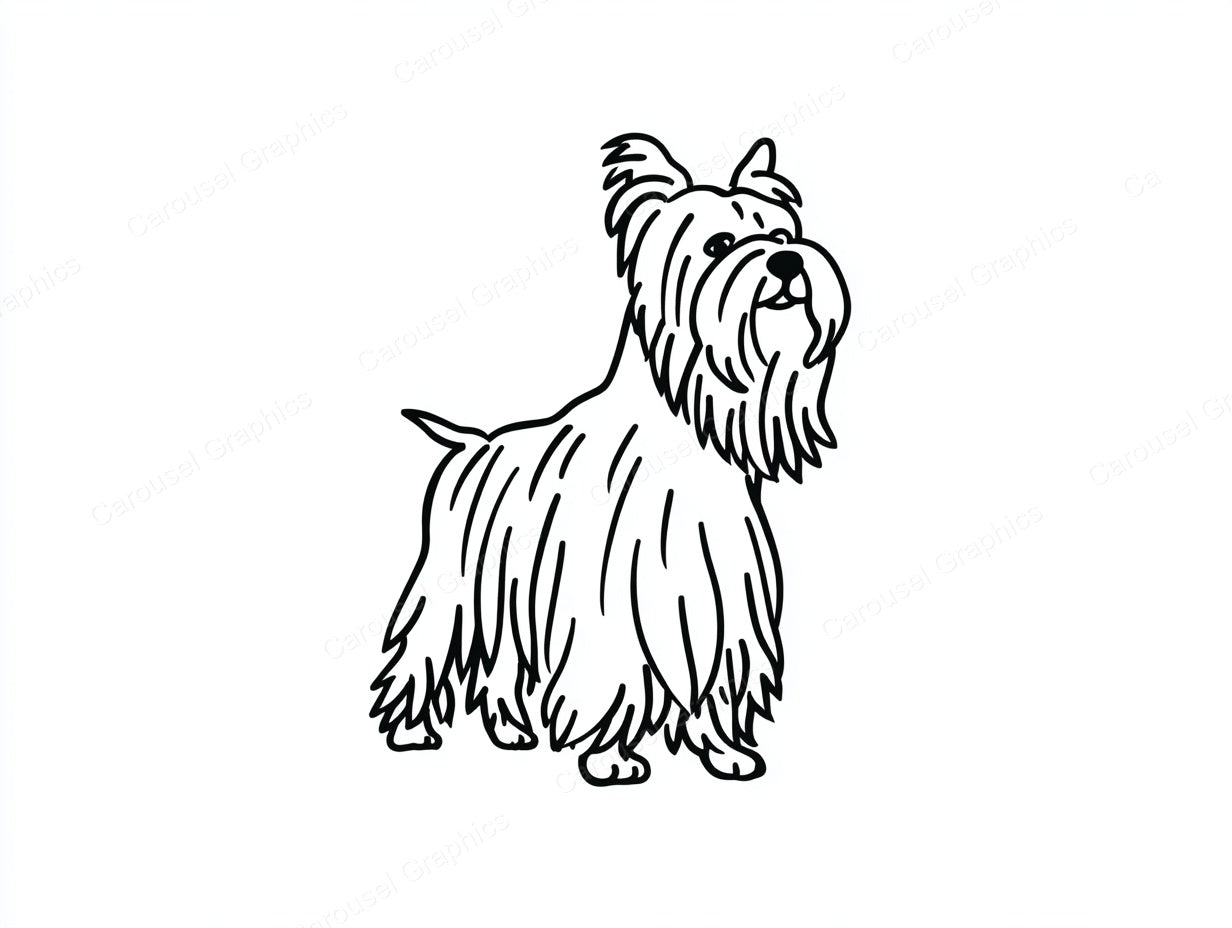 Yorkie Vector Graphic preview