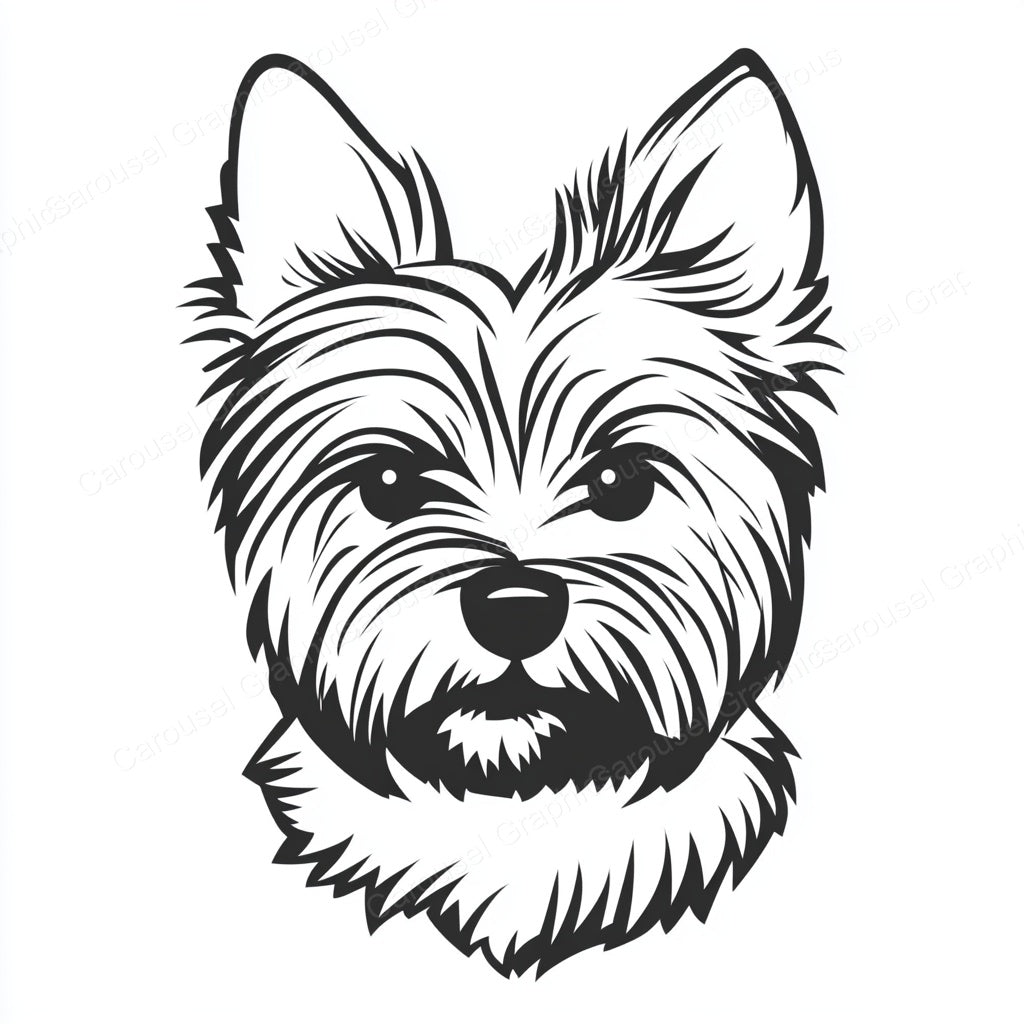Yorkie Vector Graphic preview