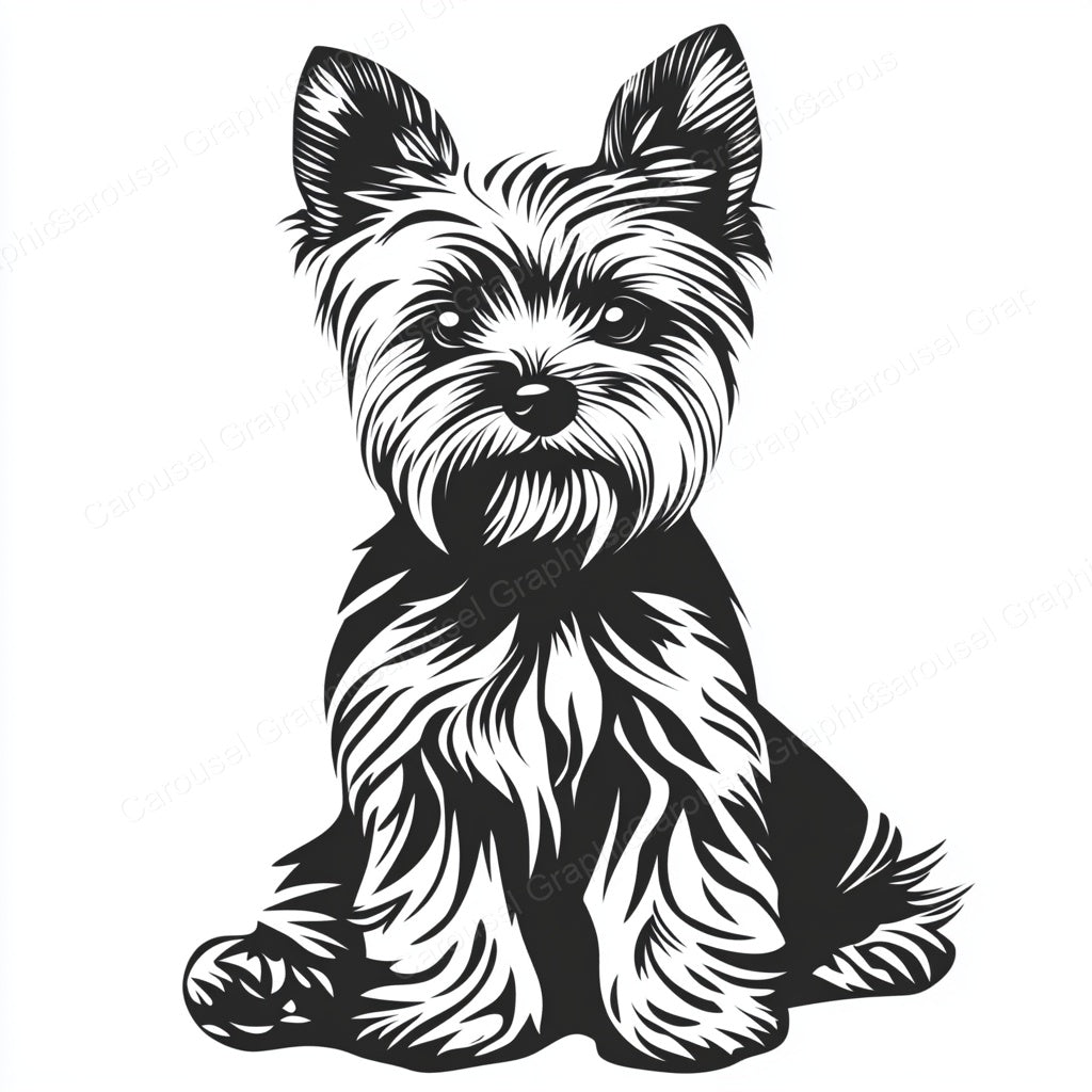 Yorkie Vector Graphic preview