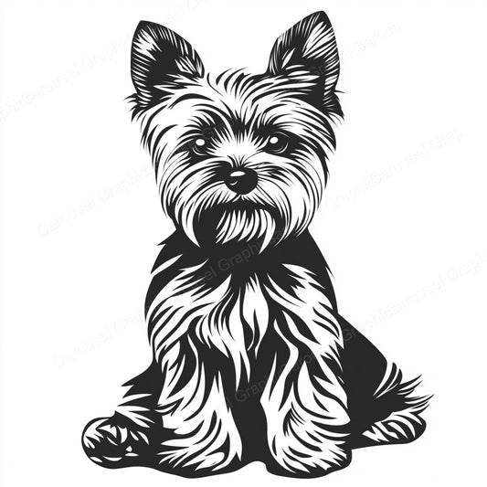 Yorkie Vector Graphic preview