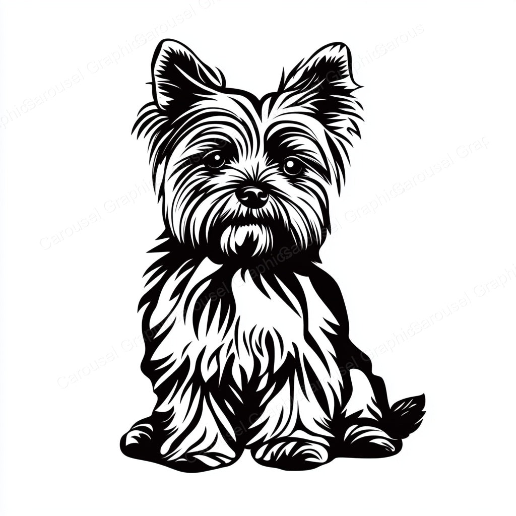 Yorkie Vector Graphic preview