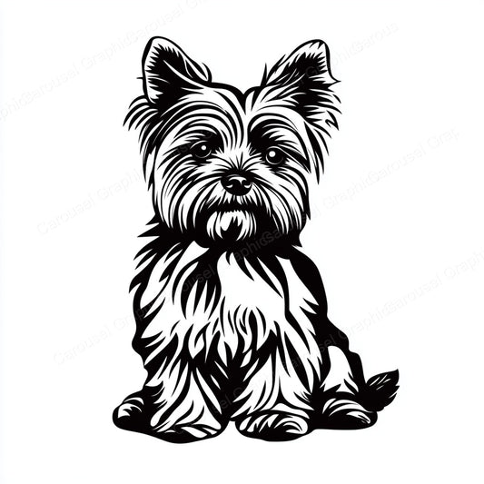 Yorkie Vector Graphic preview